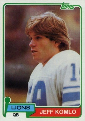 1981 Topps Jeff Komlo #511 Football Card
