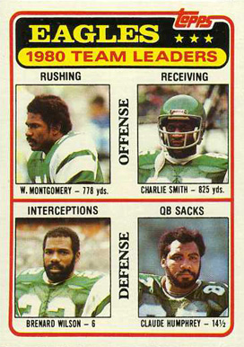 1981 Topps Eagles Team Leaders #507 Football Card