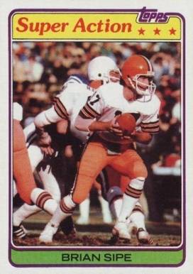1981 Topps Brian Sipe #486 Football Card