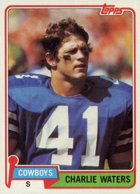 1981 Topps Charlie Waters #455 Football Card