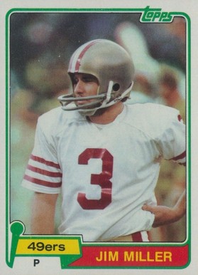 1981 Topps Jim Miller #453 Football Card