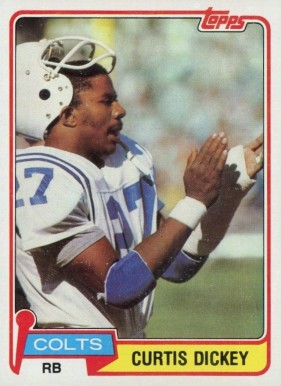 1981 Topps Curtis Dickey #446 Football Card