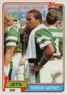 1981 Topps Derrick Gaffney #426 Football Card