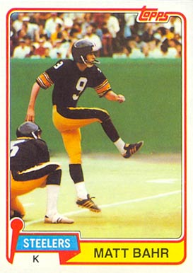 1981 Topps Matt Bahr #416 Football Card