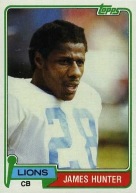 1981 Topps James Hunter #409 Football Card