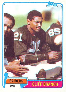 1981 Topps Cliff Branch #403 Football Card