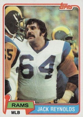 1981 Topps Jack Reynolds #369 Football Card