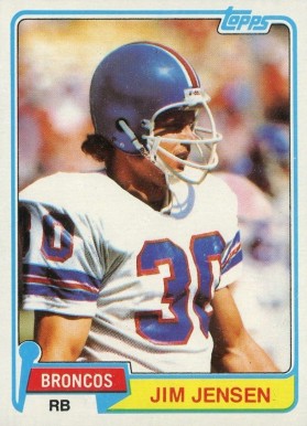 1981 Topps Jim Jensen #348 Football Card
