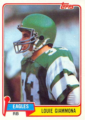 1981 Topps Louie Giammona #318 Football Card
