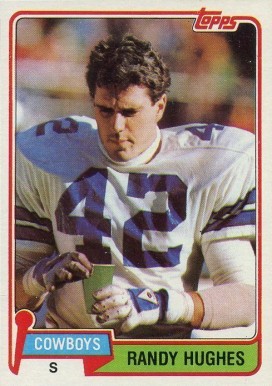 1981 Topps Randy Hughes #286 Football Card