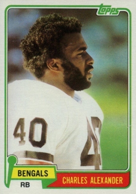 1981 Topps Charles Alexander #222 Football Card