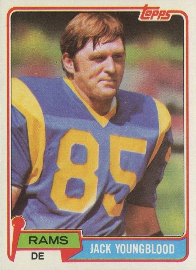 1981 Topps Jack Youngblood #205 Football Card