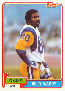 1981 Topps Billy Waddy #162 Football Card