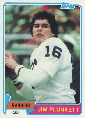 1981 Topps Jim Plunkett #135 Football Card