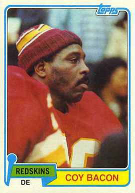 1981 Topps Coy Bacon #124 Football Card