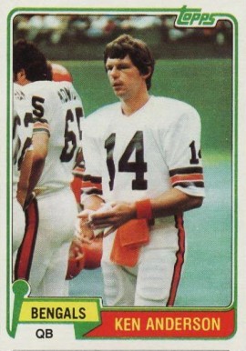 1981 Topps Ken Anderson #115 Football Card