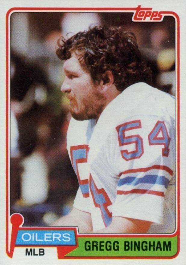 1981 Topps Gregg Bingham #79 Football Card