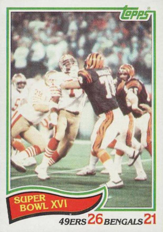 1982 Topps Super Bowl XVI #9 Football Card