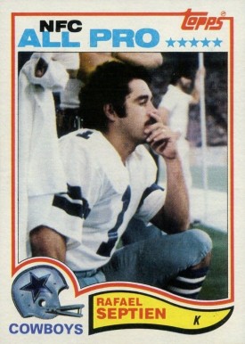 1982 Topps Rafael Septien #323 Football Card