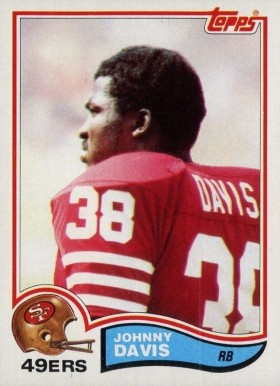 1982 Topps Johnny Davis #482 Football Card