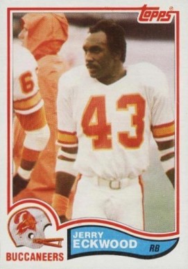 1982 Topps Jerry Eckwood #498 Football Card