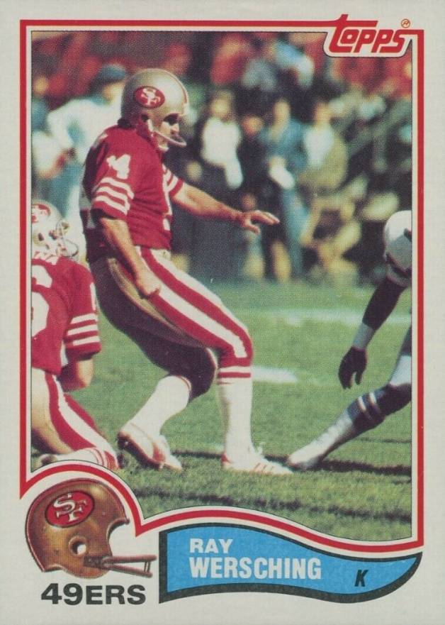 1982 Topps Ray Wersching #493 Football Card