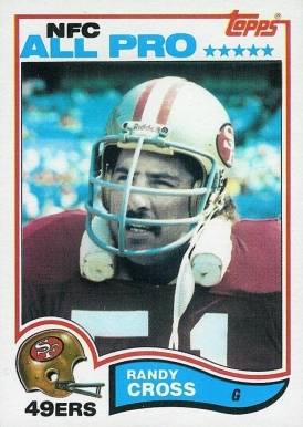 1982 Topps Randy Cross #481 Football Card