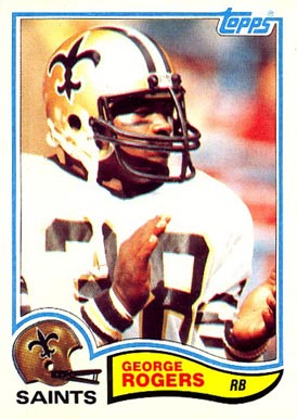1982 Topps George Rogers #410 Football Card