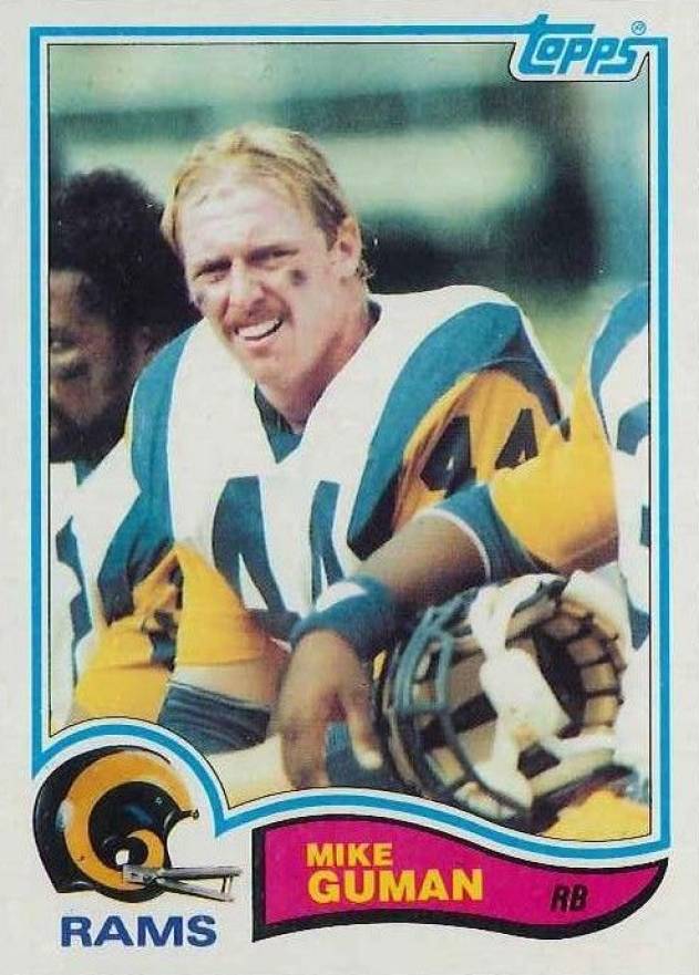 1982 Topps Mike Guman #376 Football Card