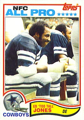 1982 Topps Ed "Too Tall" Jones #318 Football Card