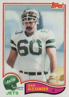 1982 Topps Dan Alexander #161 Football Card