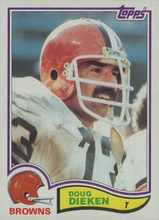 1982 Topps Doug Dieken #62 Football Card