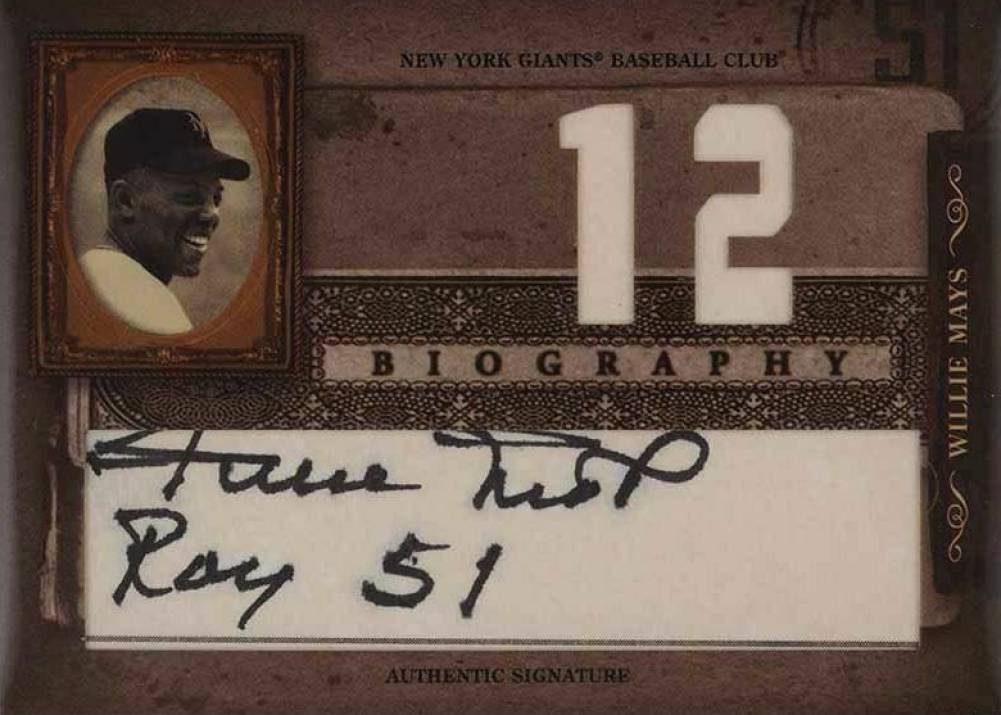 2005 Donruss Biography Mays Home Run Willie Mays #12 Baseball Card