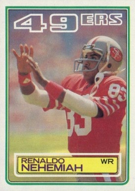 1983 Topps Renaldo Nehemiah #171 Football Card