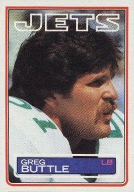 1983 Topps Greg Buttle #339 Football Card