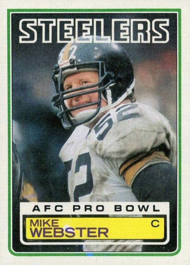 Topps 1981 American Football Sticker No 128 T391 Mike Webster 
