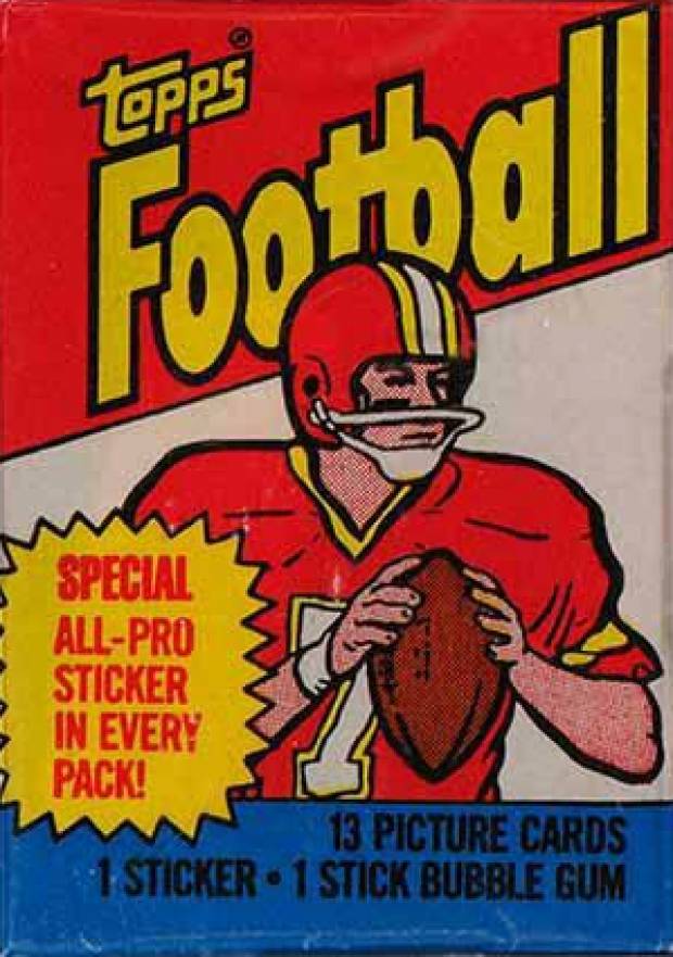 1983 Topps Wax Pack #WP Football Card