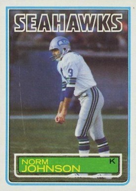 1983 Topps Norm Johnson #388 Football Card