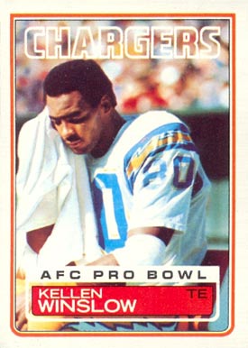 1983 Topps Kellen Winslow #382 Football Card