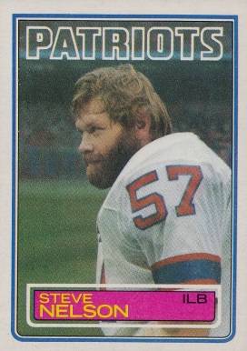 1983 Topps Steve Nelson #335 Football Card