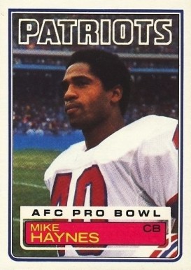 1983 Topps Mike Haynes #332 Football Card
