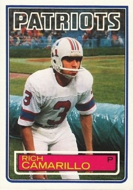 1983 Topps Rich Camarillo #327 Football Card