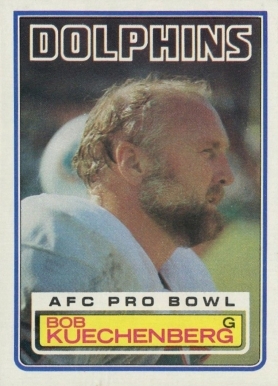 1983 Topps Bob Kuechenberg #315 Football Card