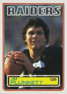 1983 Topps Jim Plunkett #307 Football Card