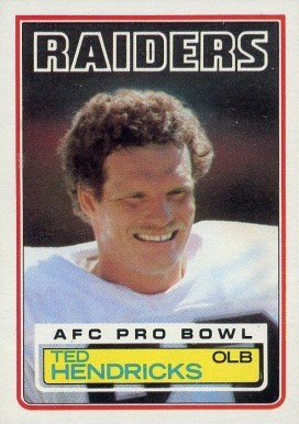 1983 Topps Ted Hendricks #302 Football Card
