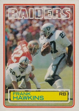 1983 Topps Frank Hawkins #300 Football Card