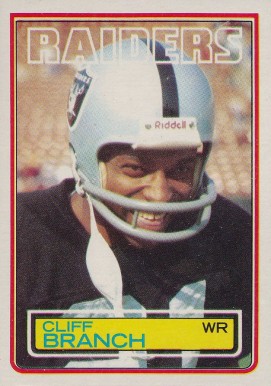 1983 Topps Cliff Branch #297 Football Card