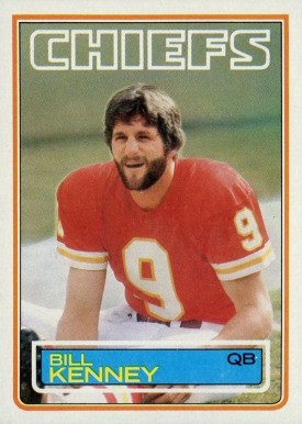 1983 Topps Bill Kenney #289 Football Card