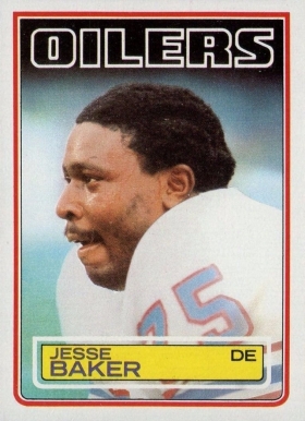 1983 Topps Jesse Baker #273 Football Card