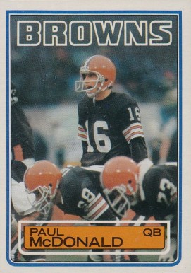 1983 Topps Paul McDonald #253 Football Card